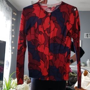 Loft printed cardigan